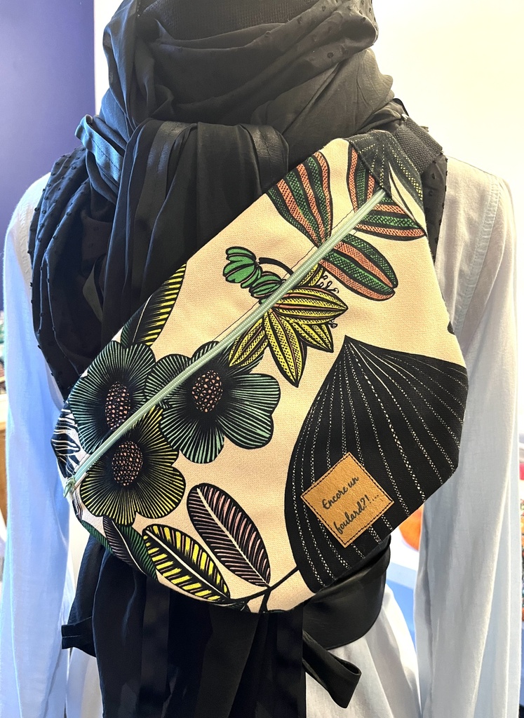 Sac banane fleuri