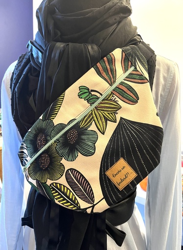 Sac banane fleuri